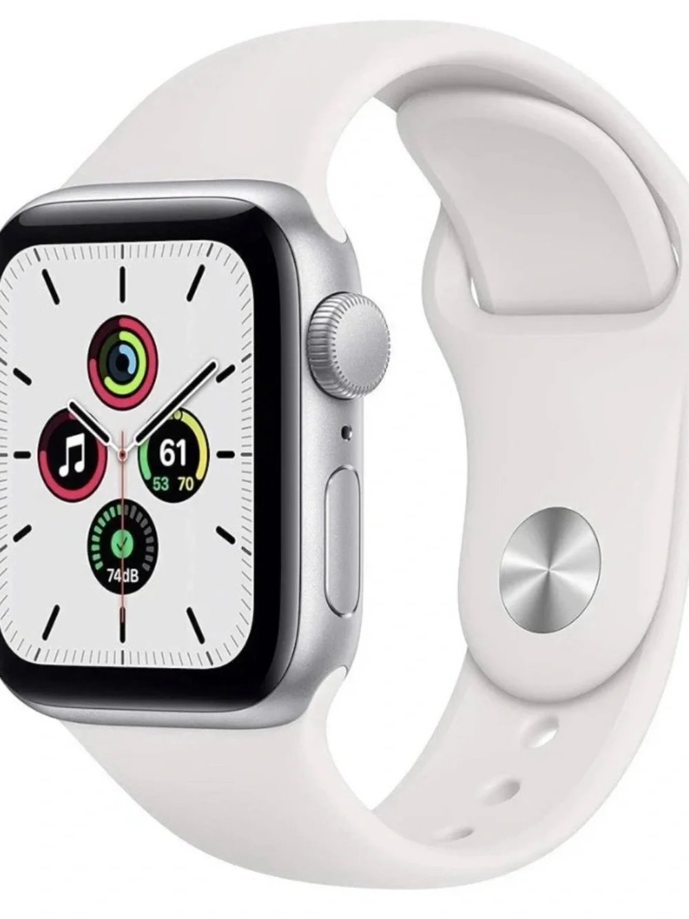 Apple Watch SE 40mm - White Sport Band Smartwatch